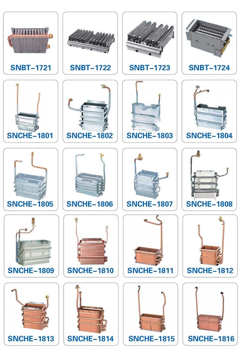 17 Rows Gas Boiler Steam Fire Row Stainless Iron Zinc Plate Burner Tray Heat Exchanger for Boiler Spare Parts