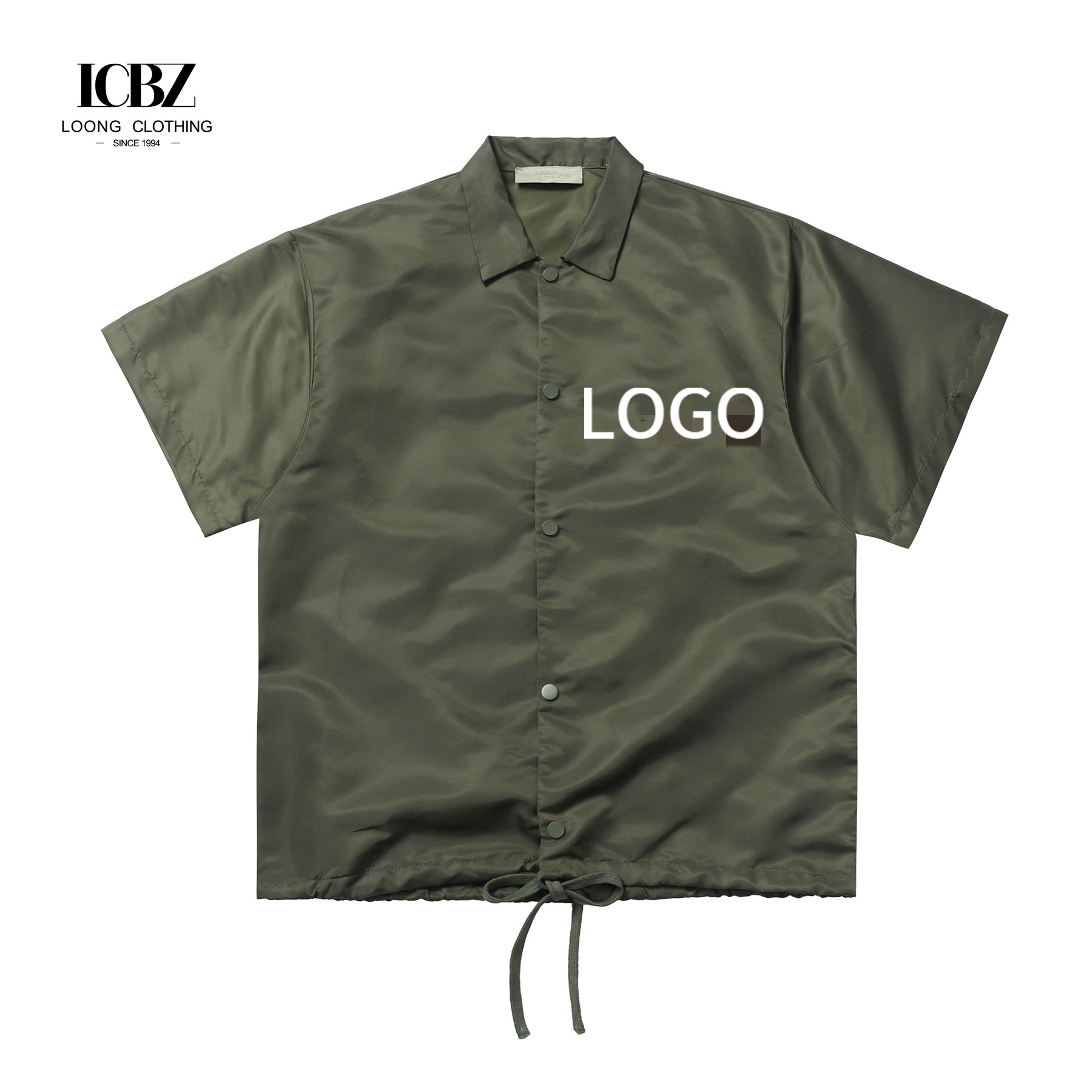 Men's Summer Trend Streetwear Short-sleeved Satin Shirt with Breathable and Loose Fit