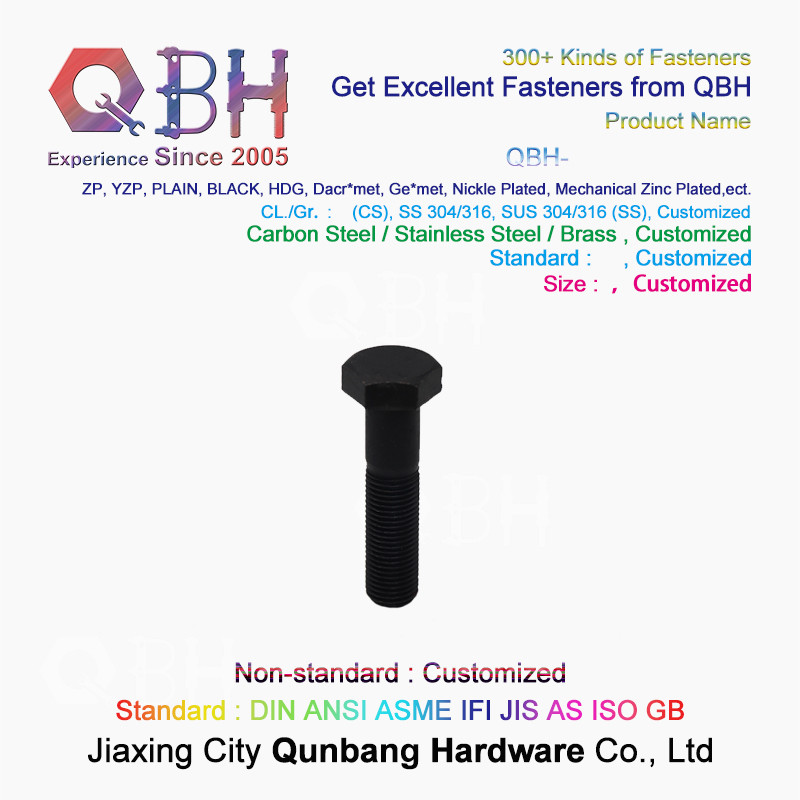 High Strength Screws External Black Hexagon Bolts Grade 12.9 M6-M30