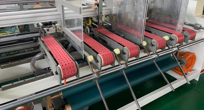 18Kw Carton Box Folder Gluer Machine , Corrugated Box Automatic Folder Gluer 4Ton