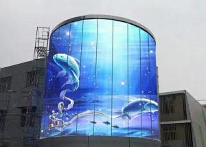 China 14W P3.91 Transparent LED Video Wall 1000nits Glass Advertising Led Display wholesale