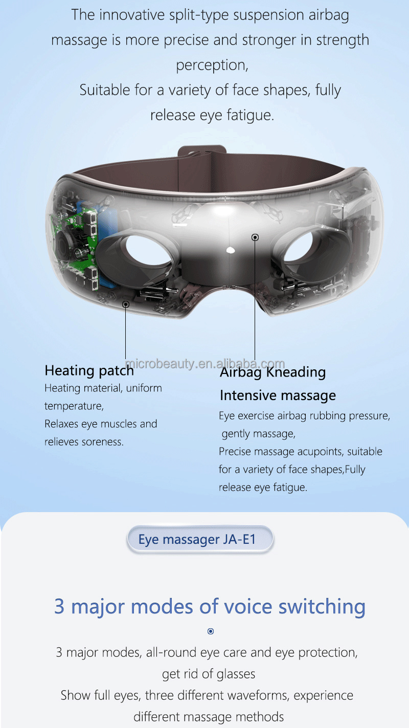 Smart Air Pressure Eye Massager Electric Vibration Bluetooth Eye Massage Instrument