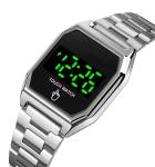 led watch touch screen 1679 boy fashion hand stainless steel touch led watch