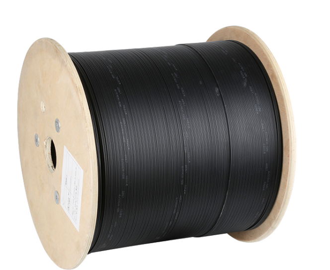 Single Mode FTTH Drop Cable Galvanized Steel Wire 1 2 4 Core G652 G652d G657a G657a2