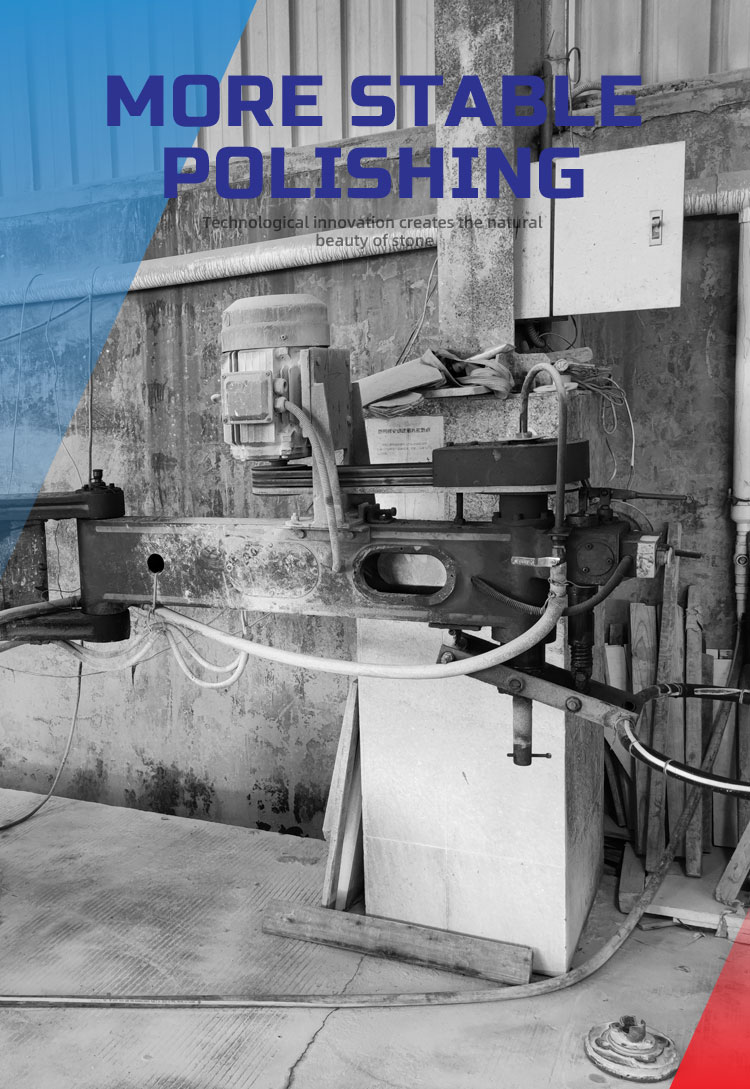 Stone Slab Polishing Machine 2600mm Radius Blue 1 Set for Voltage 380v Granite Grinding