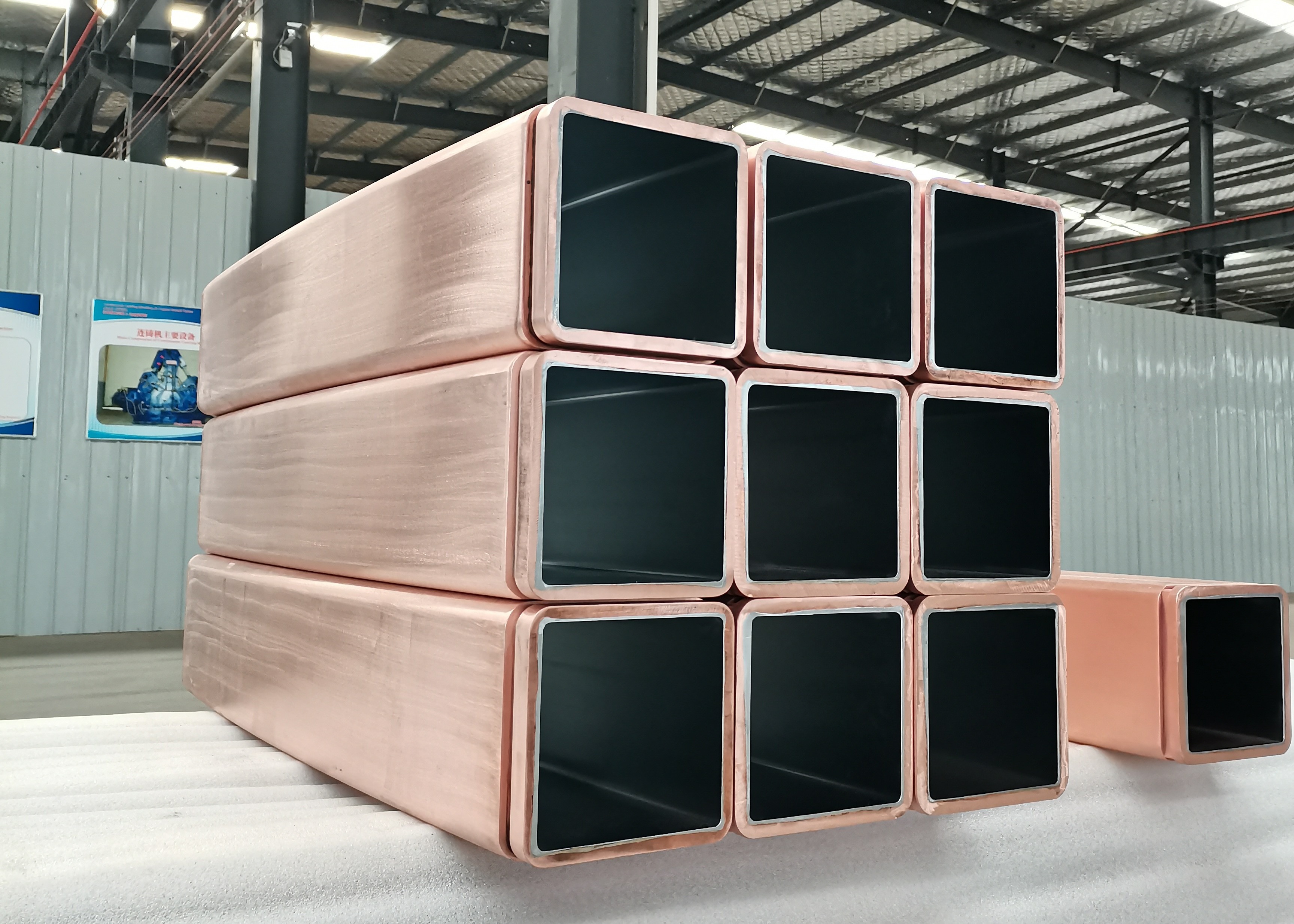 R9 180x180mm Copper Mould Tube CuCrZr Square Copper Pipe