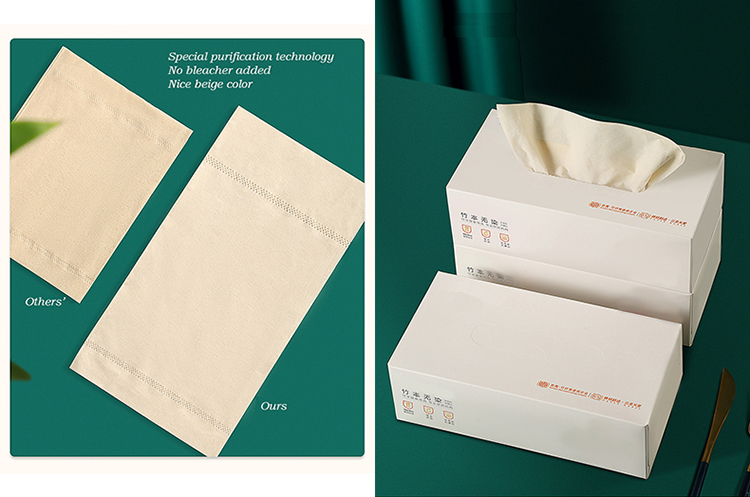 Multiscene Box Disposable Facial Tissue Odorless Nontoxic 3 Ply