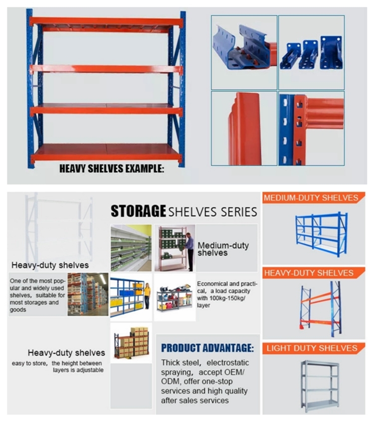Easy Assemble Laboratory Storage Racks Warehouse Industrial Heavy Duty Shelf
