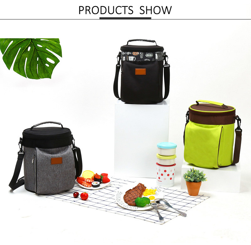 Outdoor Lunch Insulated Shoulder Food Picnic Cooler Bag