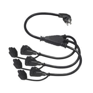 China Outdoor Waterproof Extension Cord 3 Prong AC Outlet NEMA Male To 3 Female 515R wholesale