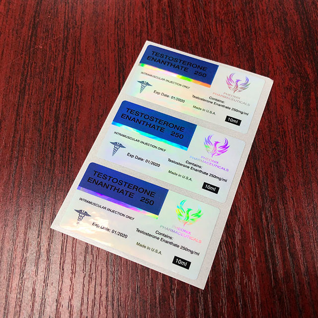 Oil Resistant Steroid Vial Labels