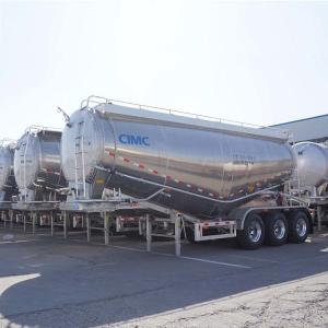 China Powder Transport Aluminium Horizontal 65m3 Cement Tanker Trailer wholesale