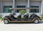 Black Classic Electric Cars , Sightseeing 8 Seater Club Car Electric Golf Cart