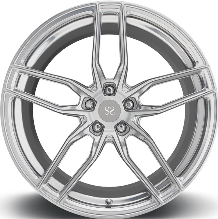 18 Inch Black Forged Aluminum Alloy Monoblock Wheels Rim For Luxury Car