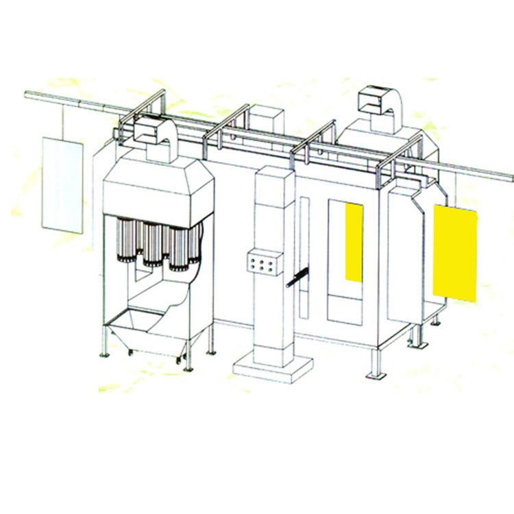 Adjustable Speed Automatic Powder Coating Machine High Productivity