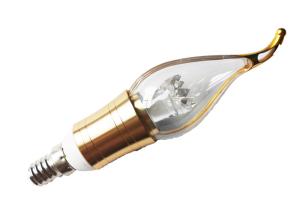 China 9V 3W Ra90 4000K Led Flame Tip Candle Light Bulbs wholesale
