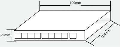 Single Fiber Optic Switch 8 Port , Single Mode Fiber Switch 6Gbps Bandwidth