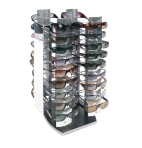China 36 Pair Rotating Eyeglass Display Rack , Retail Shop Sunglasses Display Unit 25&quot; High wholesale