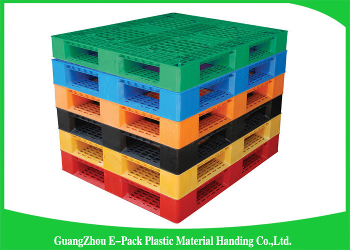 Recyclable 4 - Way Export Plastic Pallets , Standard Double Faced Plastic Shipping Pallets