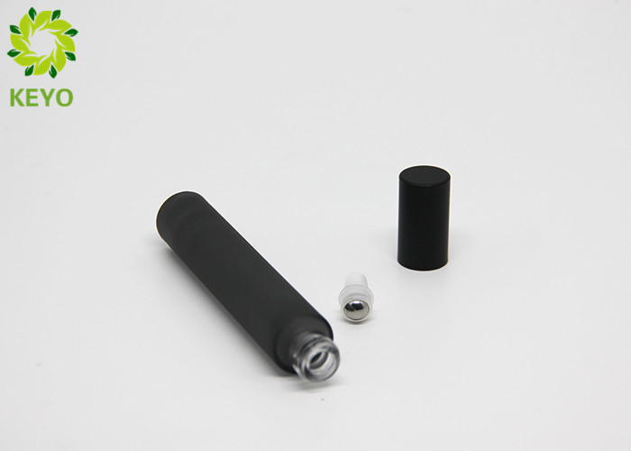 Thick Bottom Glass Fragrance Bottles , Perfume Bottle Packaging Clear Black Matte Finish