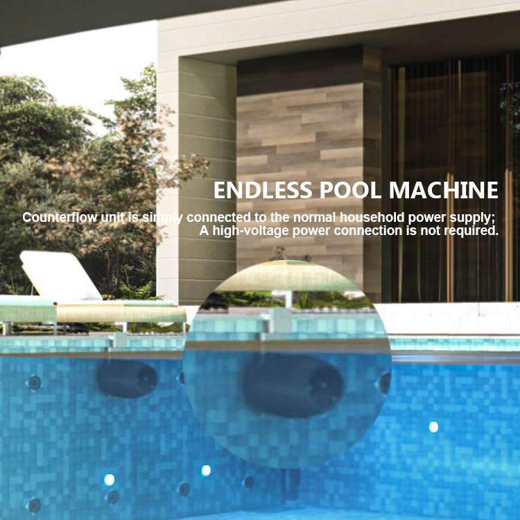Acrylic Swimming Pool Counter Current Pool With Adjustable Speed And 1540VA Motor
