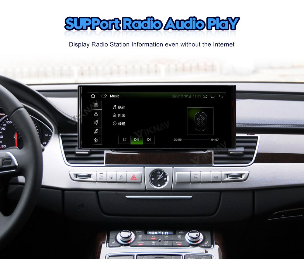 1920*720 Android Auto Car Stereo 12.3 Inch For Audi A8 D4 2011-2017
