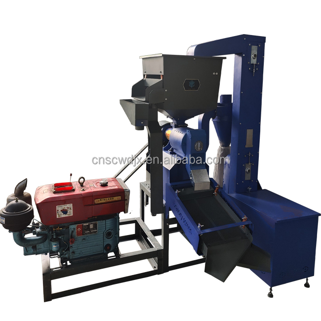 DONGYA AGRO 900KG Rice Mill Machine With Auto Loading Lifter Water Cooled 22HP Power