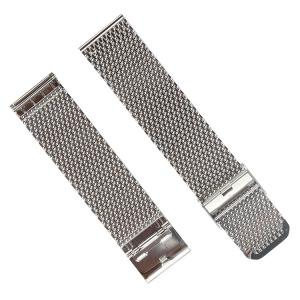 China Polished 22mm Mesh Watch Band , ROHS SS Metallic Watch Straps wholesale