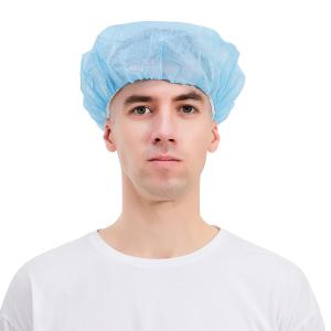 China Hospital Bouffant Disposable Non Woven Cap 18&quot; 10gsm wholesale