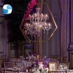 Vintage Wrought Iron Standing Candelabra Floor Candelabra Tall Luxury Hexagon