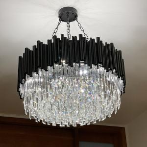 China Black Light Round Kitchen Living Room Round Black Ceiling Chandelier(WH-CY-174) wholesale