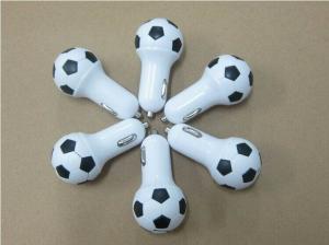 China 2015 football single USB car charger wholesale