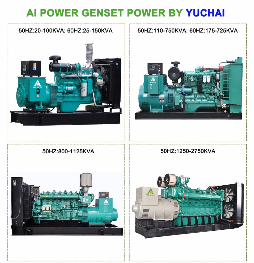 480V 1800 Rpm Liquid Cooled Generator 60HZ Emergency Diesel Generator