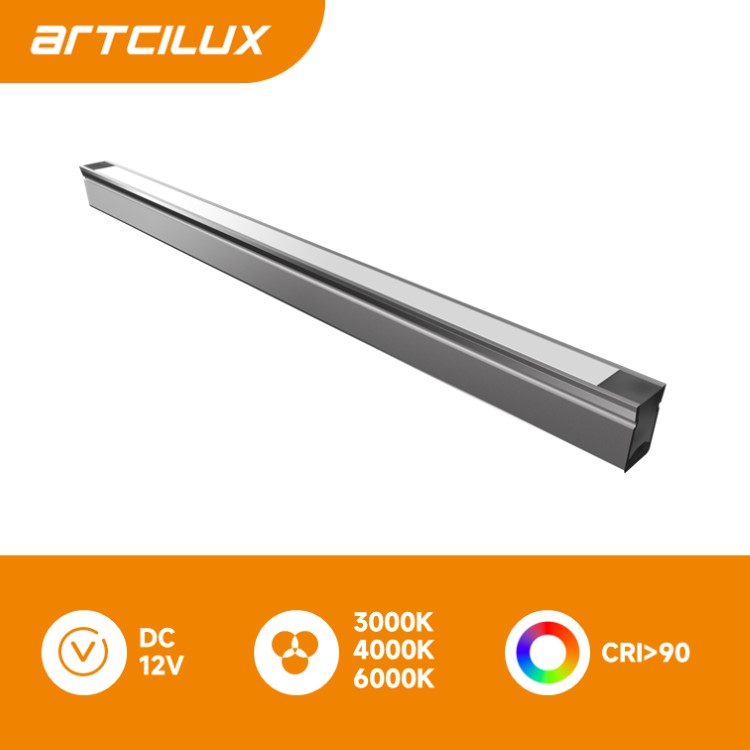 10MM PCB LED Ribbon Light , Slim Aluminum Profile LED Light For Cabinet And Recessed Mounting