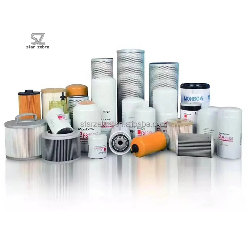 Hitachi Excavator Filter Parts EX200-2 ZAX200-3 Oil Filter Fuel Filters for Energy Mining and Low Fuel Consumption