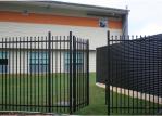 Tubular 2100x2400mm Ornamental Steel Fence Panels Anti Rust