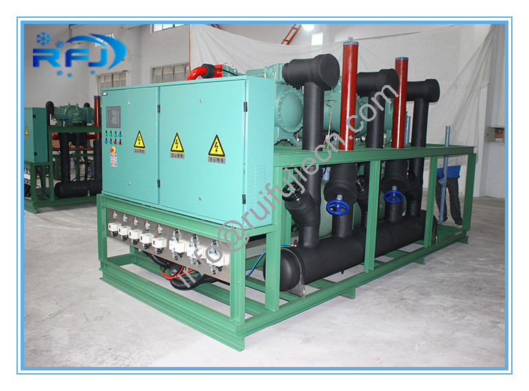Single Screw Type Compressor Refrigeration Condensing Units / Refrigerator Cooling Unit