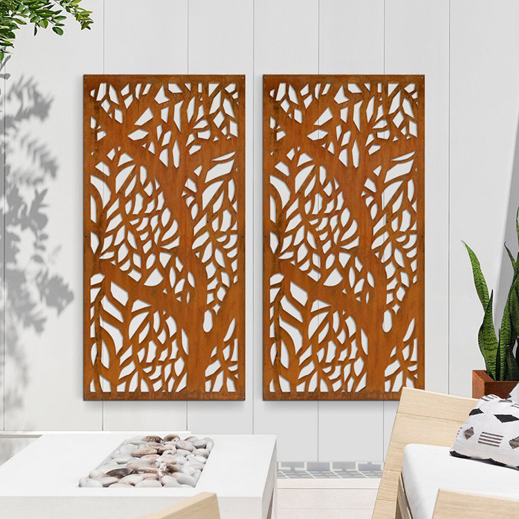 Wethering Steel Room Divider Partition Screen