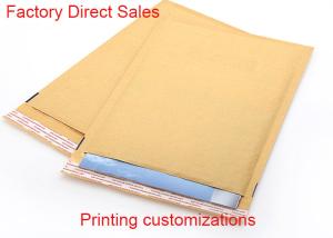 China Padded Courier Kraft Paper Bubble Mailers 2 Sealing Sides Logo Printing Envelope wholesale