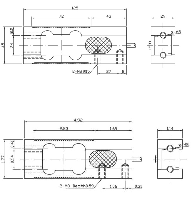 Single point load cell