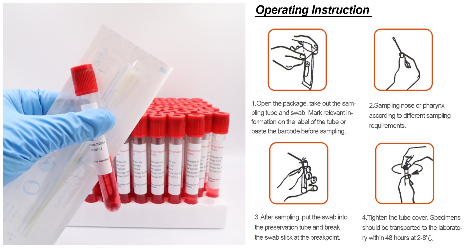 Medical ABS Blood Specimen Tubes Ultra High Impact Resistance