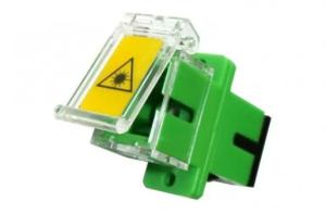 China Transparent Outer Shutter SC/APC SM SX Fiber Optic Adapter wholesale