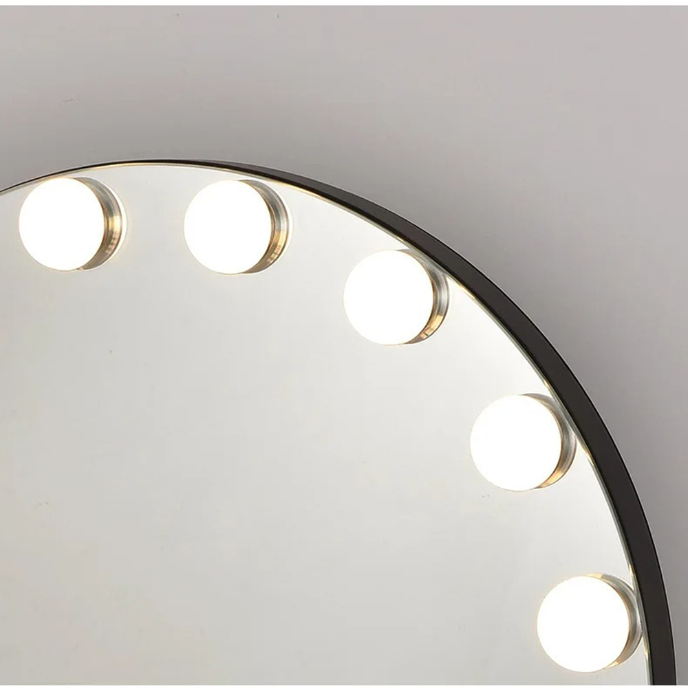 Extra LOGO Yes Custom Chrome LED Light Bulb Hollywood Mirror for Fashionable Vanity
