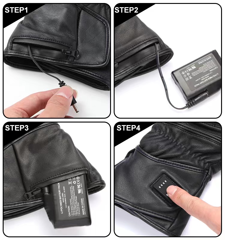 Unisex Heating Electric Rechargeable Gloves 7.4V 12V 2200 2600 3000Mah