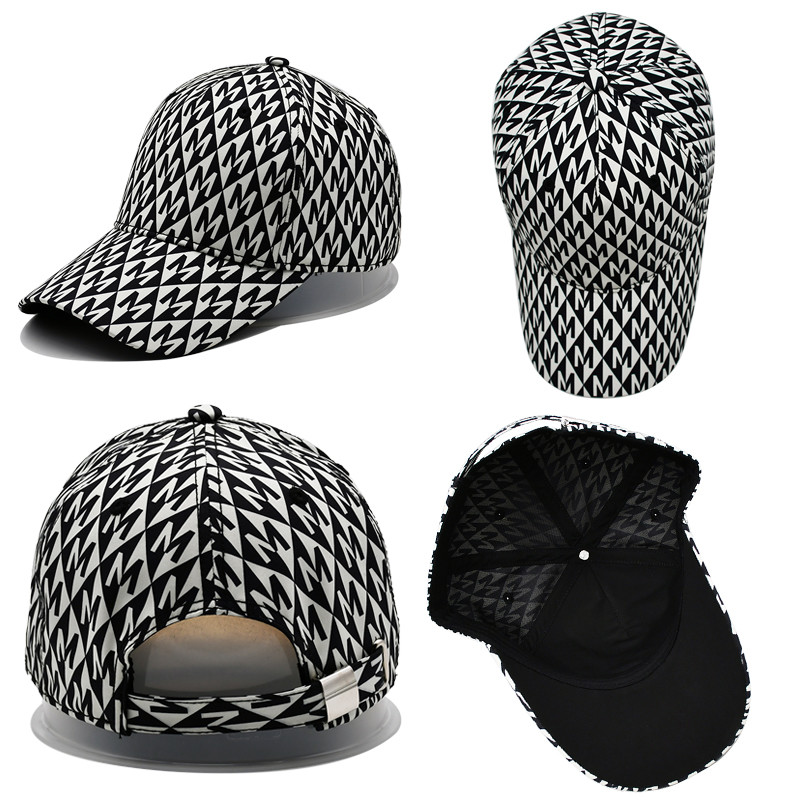 Customized Flat Embroidery Golf Hat Snapback Nylon Webbing Metal Buckle