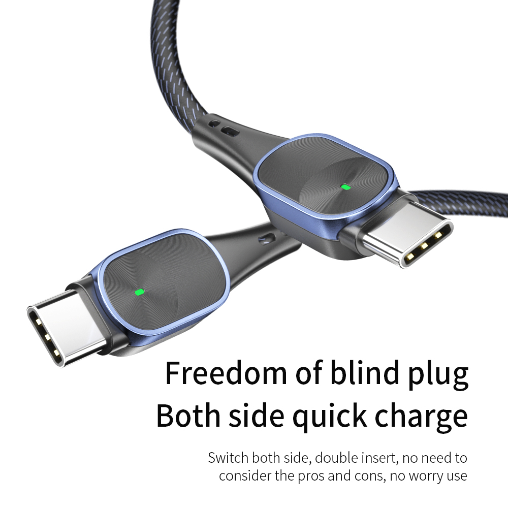 Quick Charge USB C To C Mobile Charging Cable 20V/3A Max For Multimedia
