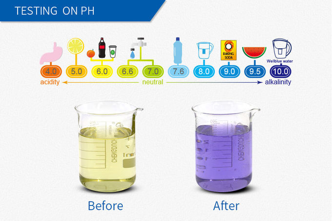 WellBlue Alkaline Water Pitcher with High PH Level 8 ~ 10 and ORP - 180 MV