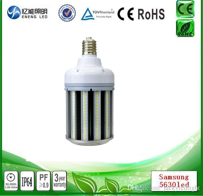 high lumens 150lm/w E40 led street lights ip64140W ip64 led corn light E40 led high bay light with Samsung 5630 led ac1