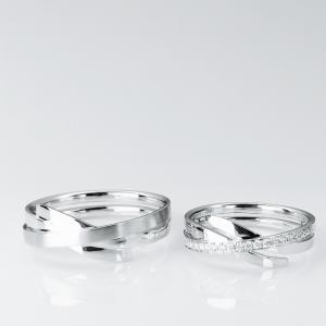 China Intersecting Lines 18k Men20 Women13 Personalized Couple Rings wholesale