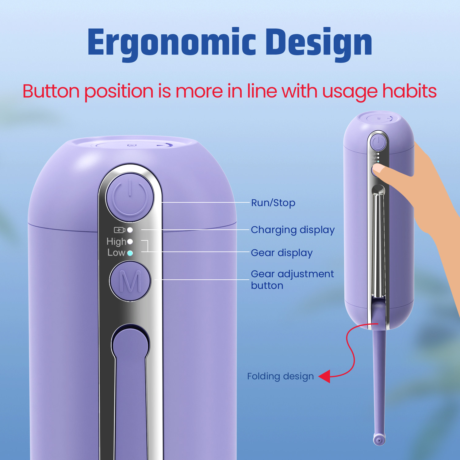 2-4 Hours Charging Time Electric Portable Bidet 6 Level Bottle Waterproof